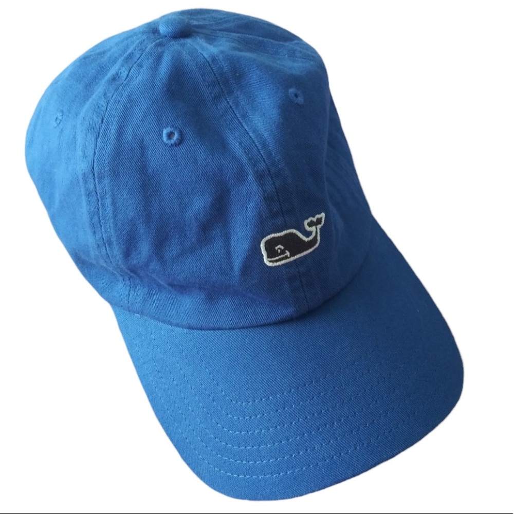 Vinyard Vines Whale Logo Ball Cap Hat Royal Blue Unisex